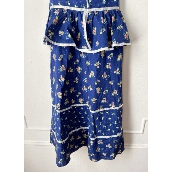 Modcloth Blue Floral Dress - Picture 3 of 7